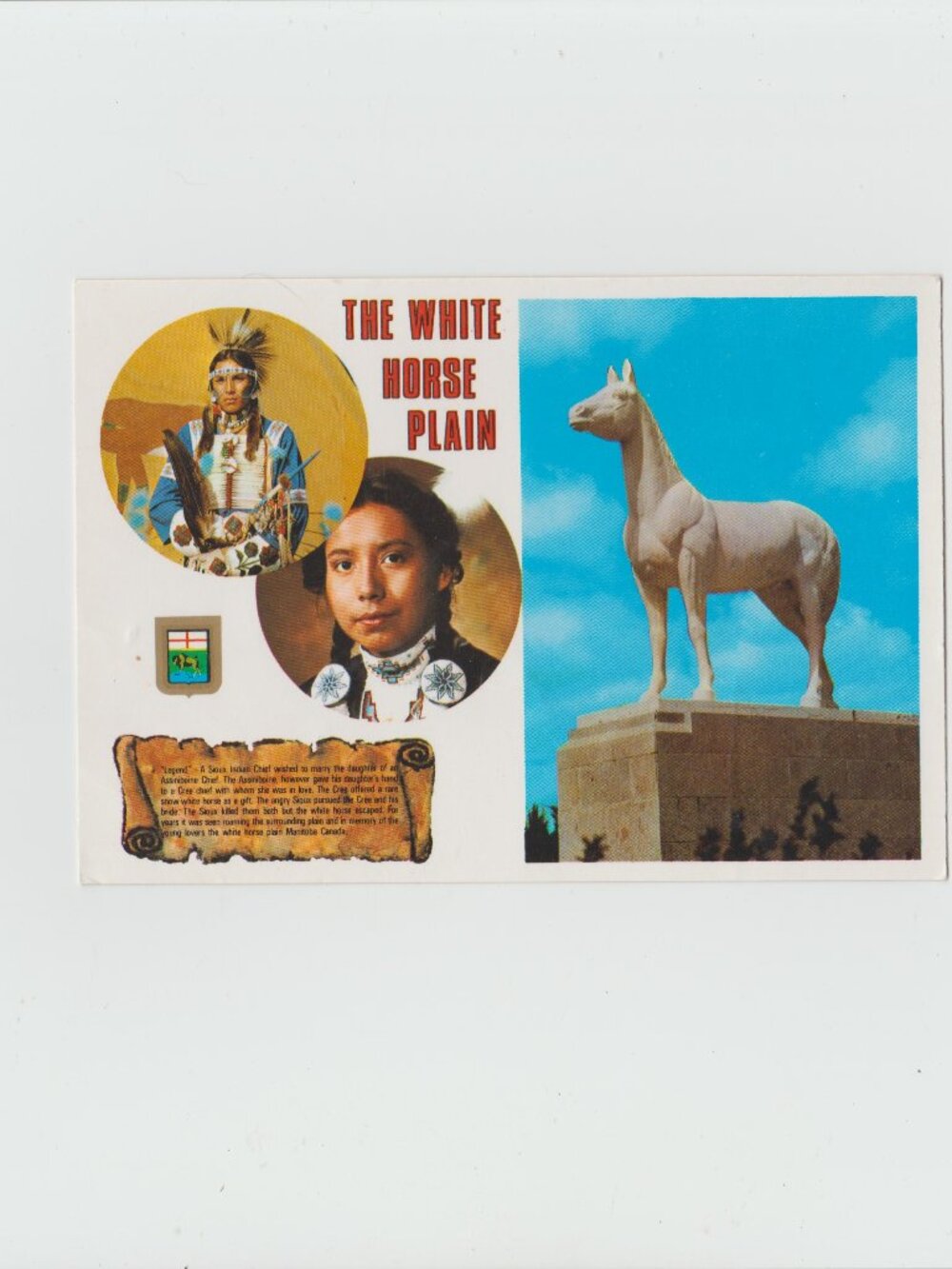 The  White Horse Plain Postcard